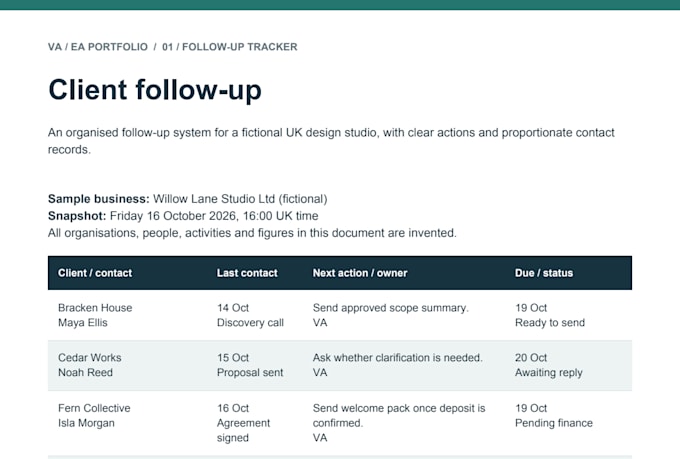 organise your business admin, spreadsheets and workflows